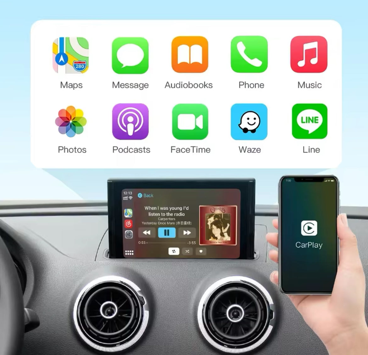 Audi A4/A5/Q5 2016-2019 Apple CarPlay & Android Auto